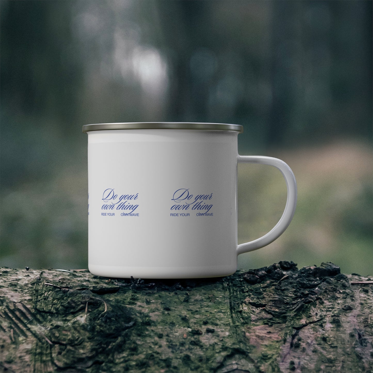 Inspirational Enamel Camping Mug - Do Your Own Thing