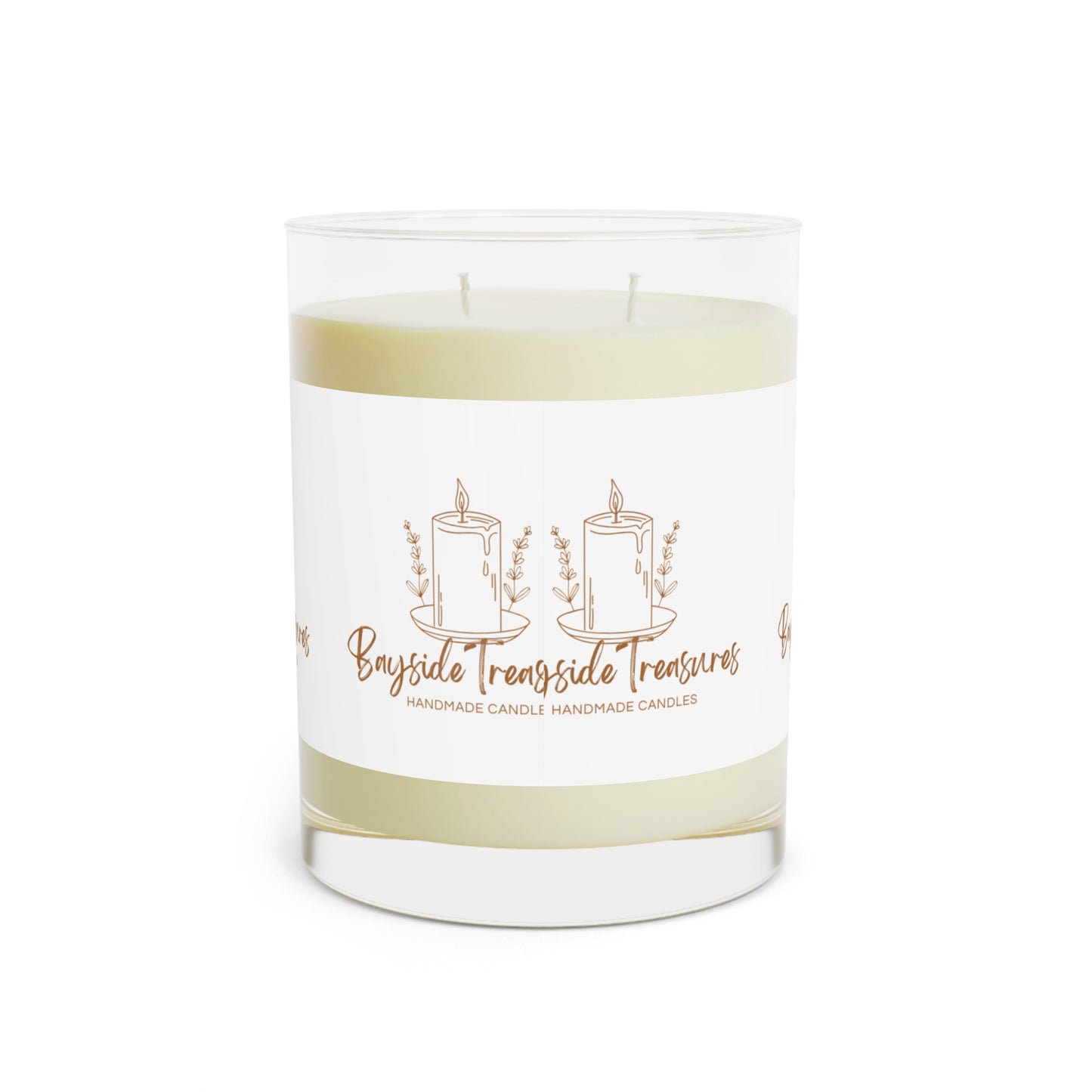 Handmade Scented Candle - Bayside Treasures, 11oz Herbal Aroma