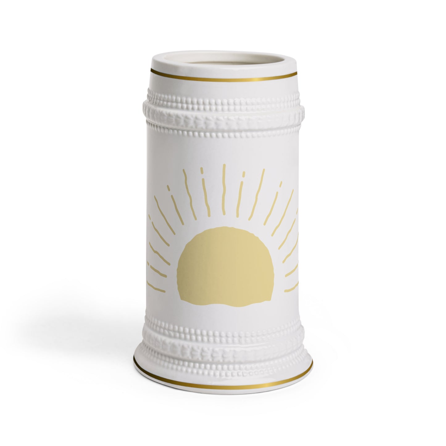 Sunrise Design Beer Stein Mug - Perfect for Celebrations and Gatherings