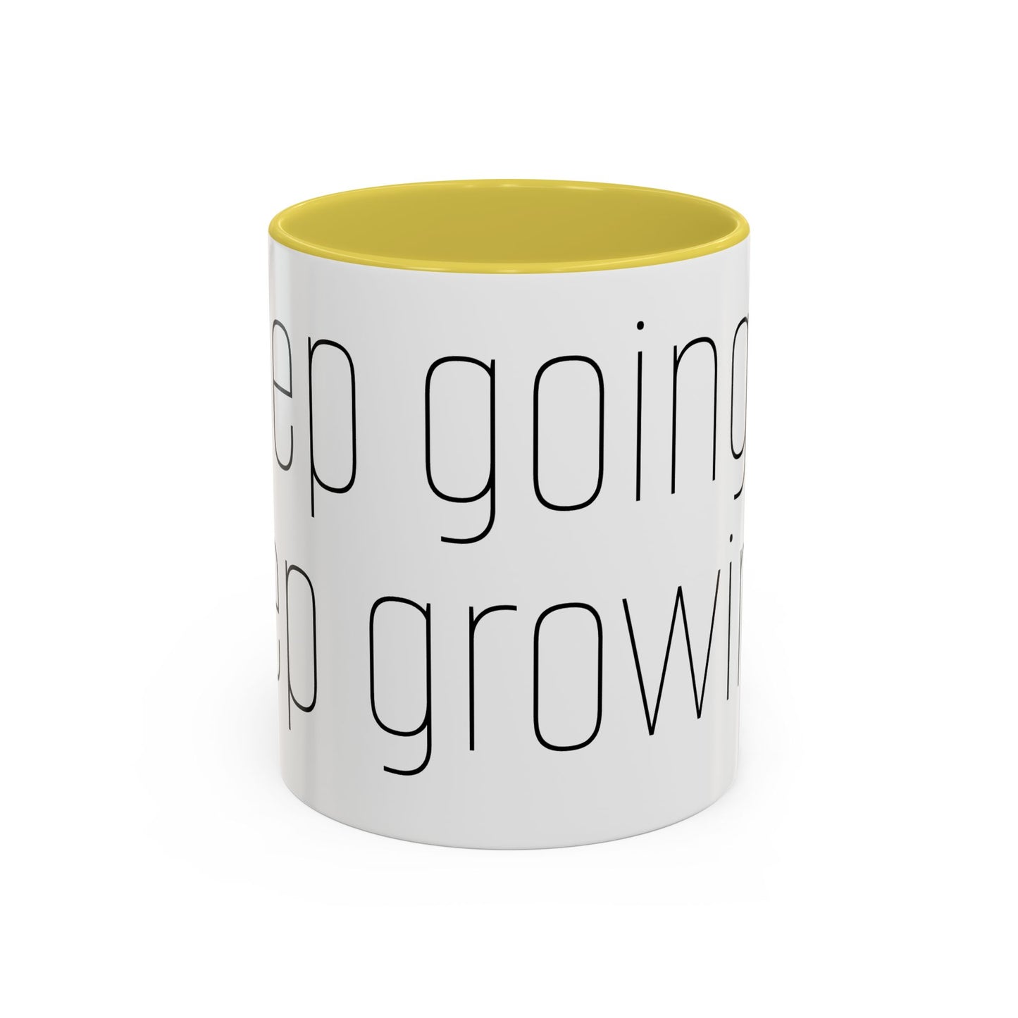 Motivational Colorful Mug - "Keep Going, Keep Growing" - Perfect for Daily Inspiration & Gifting