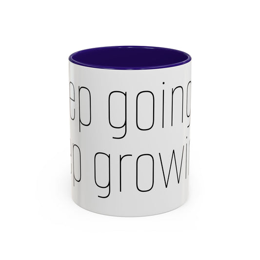 Motivational Colorful Mug - "Keep Going, Keep Growing" - Perfect for Daily Inspiration & Gifting