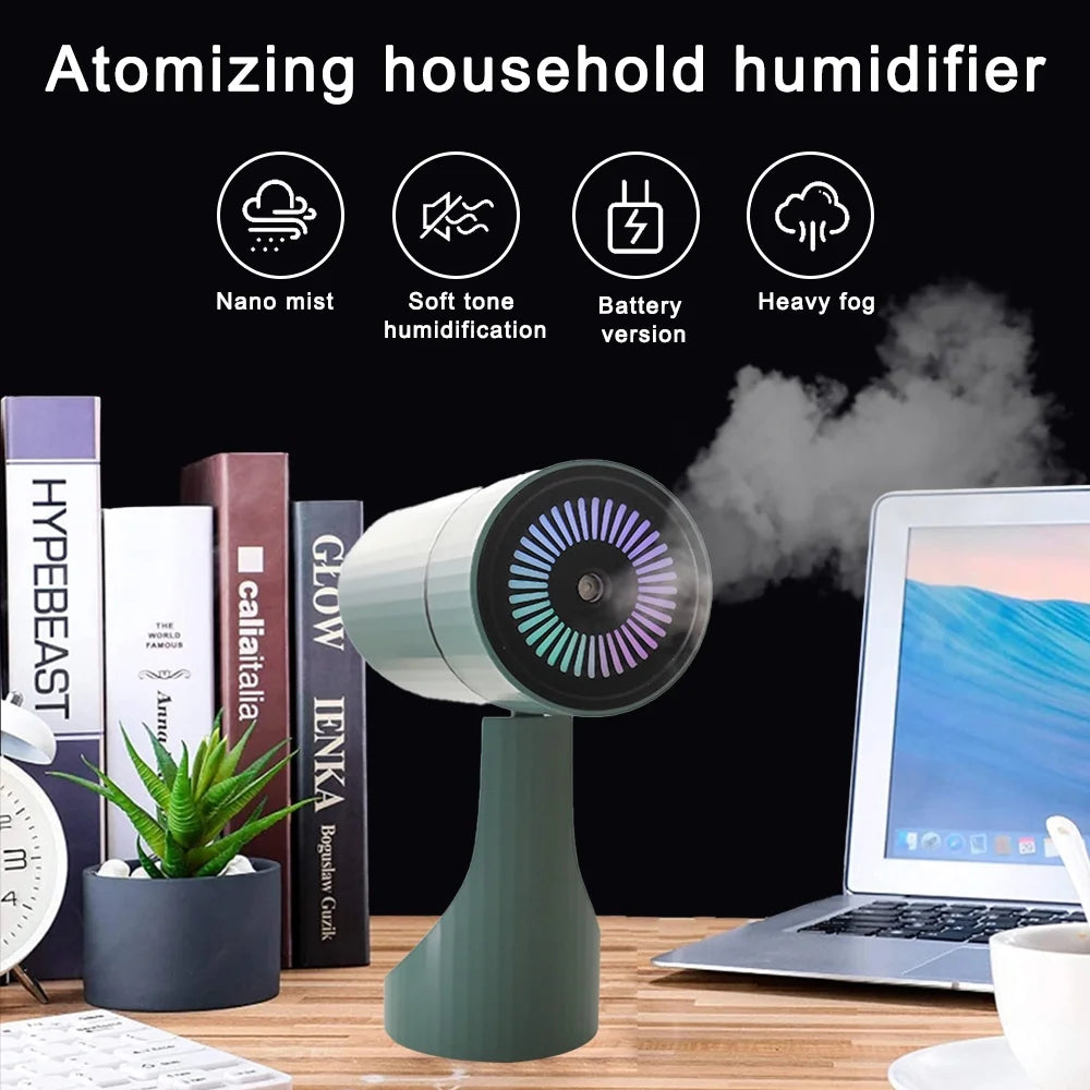 Adjustable Humidifier, Small Cool Mist Ultrasonic Humidifier, Portable USB Quiet Humidifier