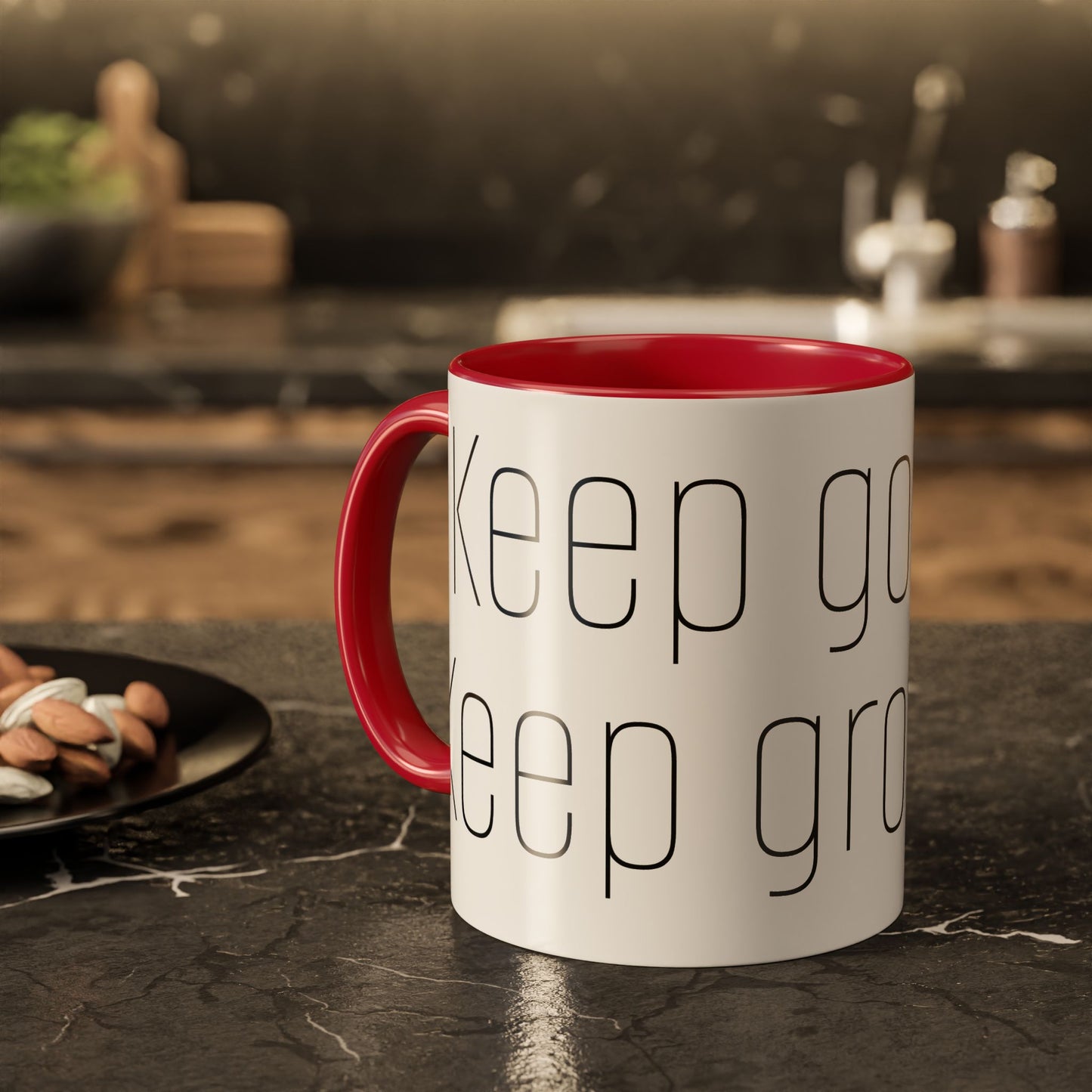 Motivational Colorful Mug - "Keep Going, Keep Growing" - Perfect for Daily Inspiration & Gifting